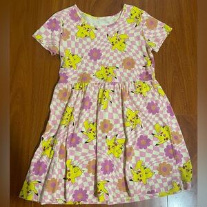 Pokemon Pink and Yellow Pikachu Kids Dress